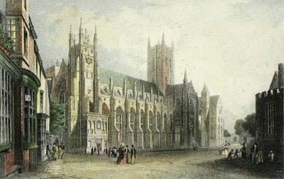  Canterbury Cathedral by Thomas Mann Baynes
